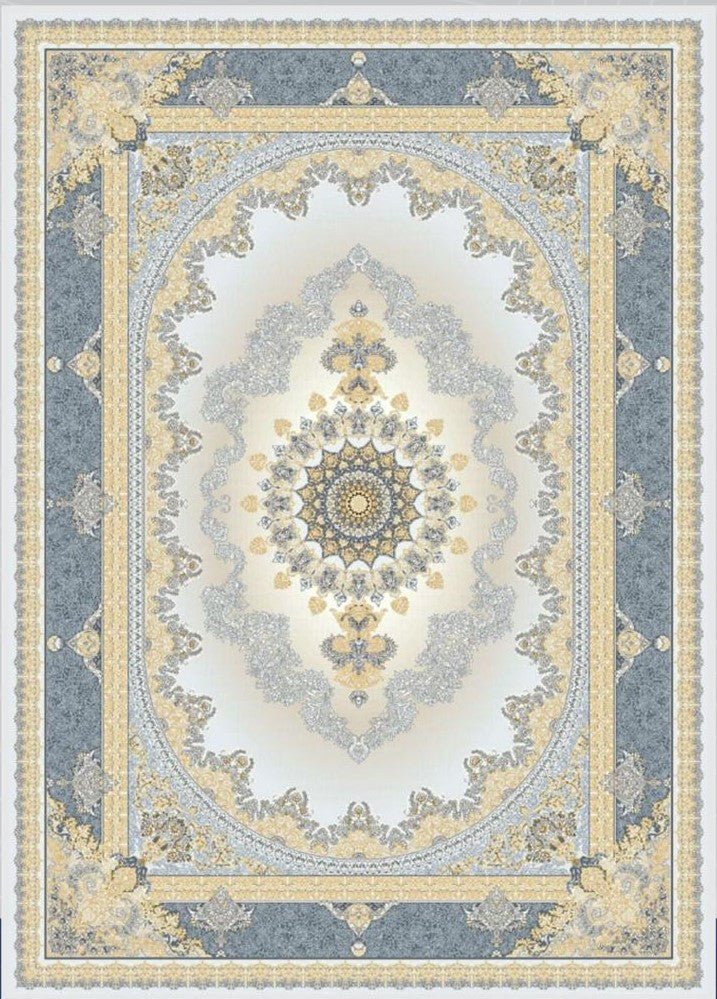 Mash 723502 Traditional Persian Area Rug Silver - Quality Rugs and Furniture