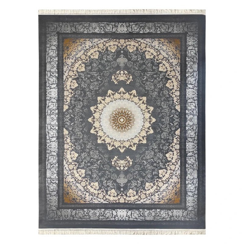 Mash 723505 Traditional Persian Area Rug Coal - Quality Rugs and Furniture