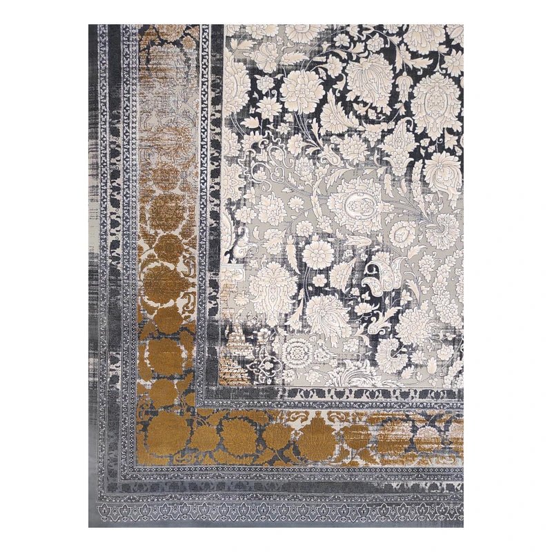 Mash 723510 Traditional Persian Area Rug Grey - Quality Rugs and Furniture