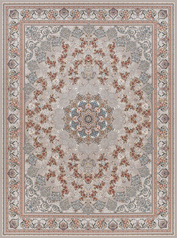 Mash 802077 Silver Traditional Persian Area Rug - Quality Rugs and Furniture