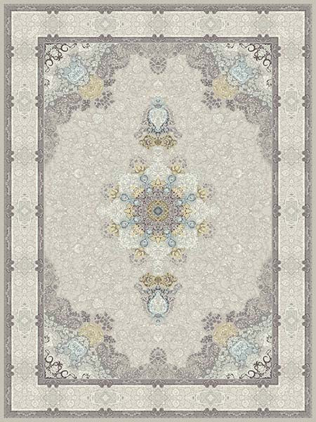 Mash 806002 Silver Traditional Persian Area Rug - Quality Rugs and Furniture
