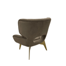 Miranda High Quality Velvet Modern Leisure Chair Brown - Quality Rugs and Furniture