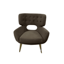 Miranda High Quality Velvet Modern Leisure Chair Brown - Quality Rugs and Furniture