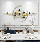 Modern Butterfly Wall Decor Creative Metal Wall Art Gold Black - Quality Rugs and Furniture