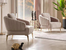 Nevada Luxury Velvet Sofa Set Cream - Quality Rugs and Furniture