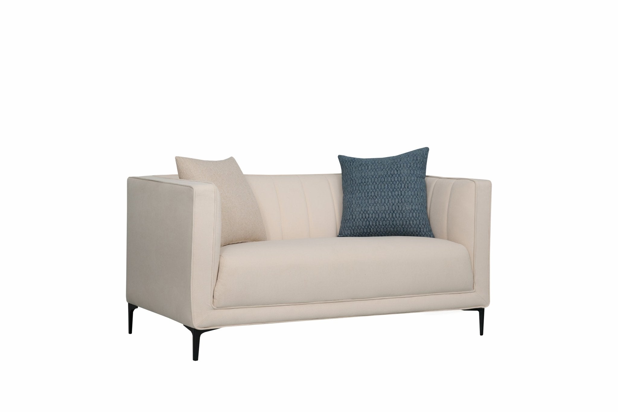 Noosa Fabric Modern Sofa Set Cream - Quality Rugs and Furniture