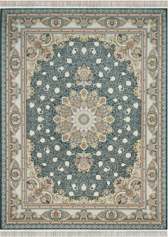 Novin Dolphin BlueTraditional Persian Area Rug - Quality Rugs and Furniture