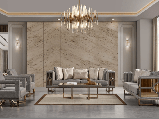 Prestij Art Deco Coffee Table Modern Mid Century - Quality Rugs and Furniture