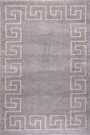 Puffy Style P100A Grey / Beige Modern Shaggy Area Rug - Quality Rugs and Furniture