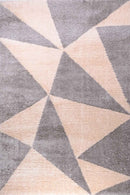 Puffy Style P201A Grey / Beige Modern Shaggy Area Rug - Quality Rugs and Furniture
