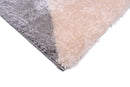 Puffy Style P201A Grey / Beige Modern Shaggy Area Rug - Quality Rugs and Furniture