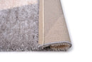 Puffy Style P201A Grey / Beige Modern Shaggy Area Rug - Quality Rugs and Furniture