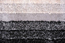 Puffy Style P301A Grey / Beige Modern Shaggy Area Rug - Quality Rugs and Furniture