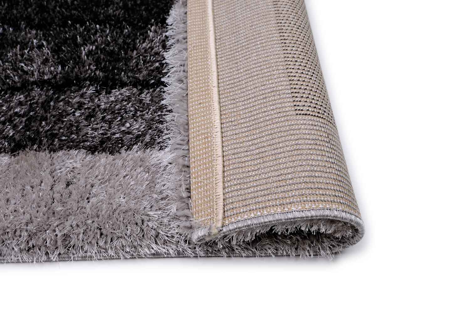 Puffy Style P301F Anthracite / Grey Modern Shaggy Area Rug - Quality Rugs and Furniture