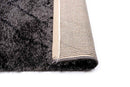 Puffy Style P311E Anthracite / Black Modern Shaggy Area Rug - Quality Rugs and Furniture