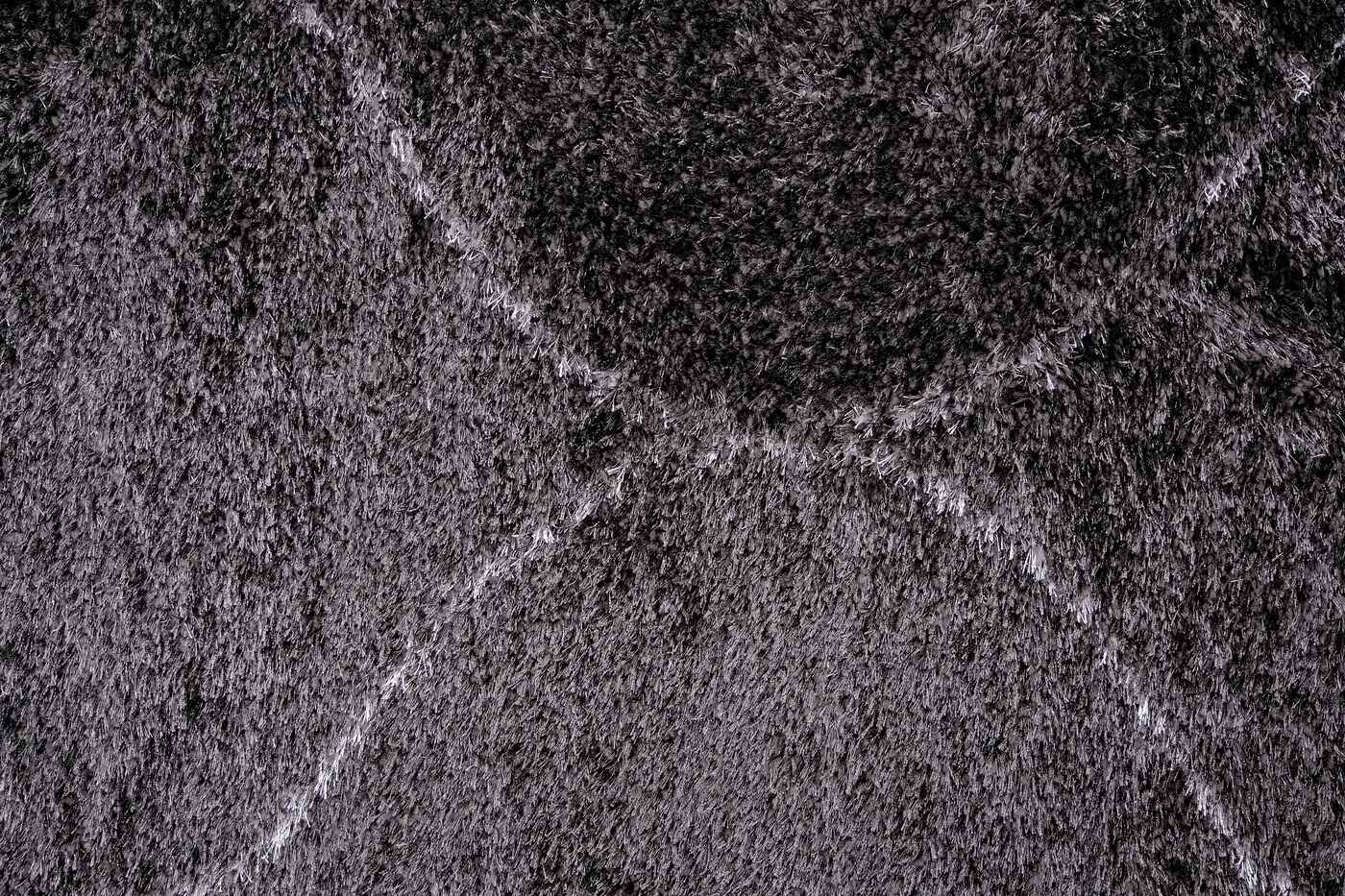 Puffy Style P313A Anthracite / Grey Modern Shaggy Area Rug - Quality Rugs and Furniture