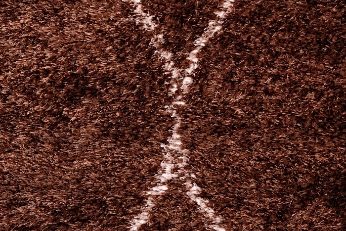 Puffy Style P313A Brown / Vizon Modern Shaggy Area Rug - Quality Rugs and Furniture