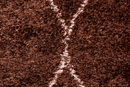Puffy Style P313A Brown / Vizon Modern Shaggy Area Rug - Quality Rugs and Furniture