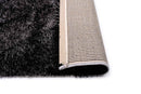 Puffy Style P925A Black / Grey Modern Shaggy Area Rug - Quality Rugs and Furniture