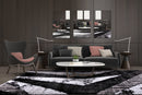 Puffy Style P926A Black / Anthracite Modern Shaggy Area Rug - Quality Rugs and Furniture