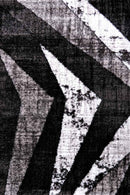 Puffy Style P926A Black / Anthracite Modern Shaggy Area Rug - Quality Rugs and Furniture