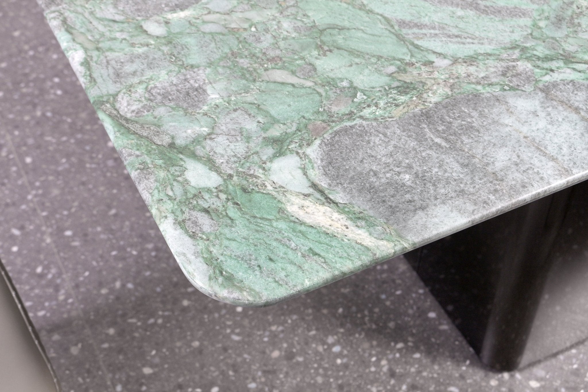 Regal Modern Luxury Dining Table Marble Top Stainless Steel Base Silver Matt - Quality Rugs and Furniture
