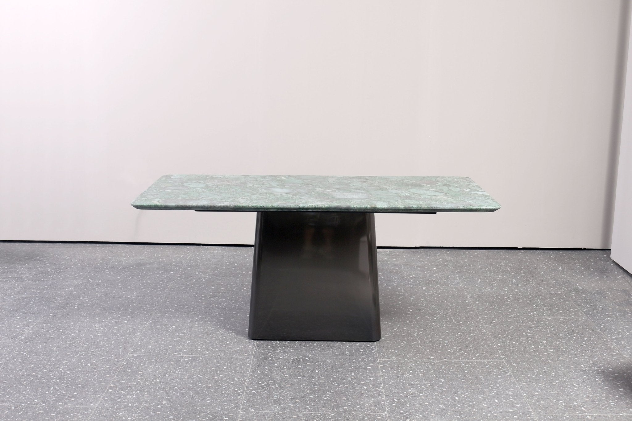 Regal Modern Luxury Dining Table Marble Top Stainless Steel Base Silver Matt - Quality Rugs and Furniture