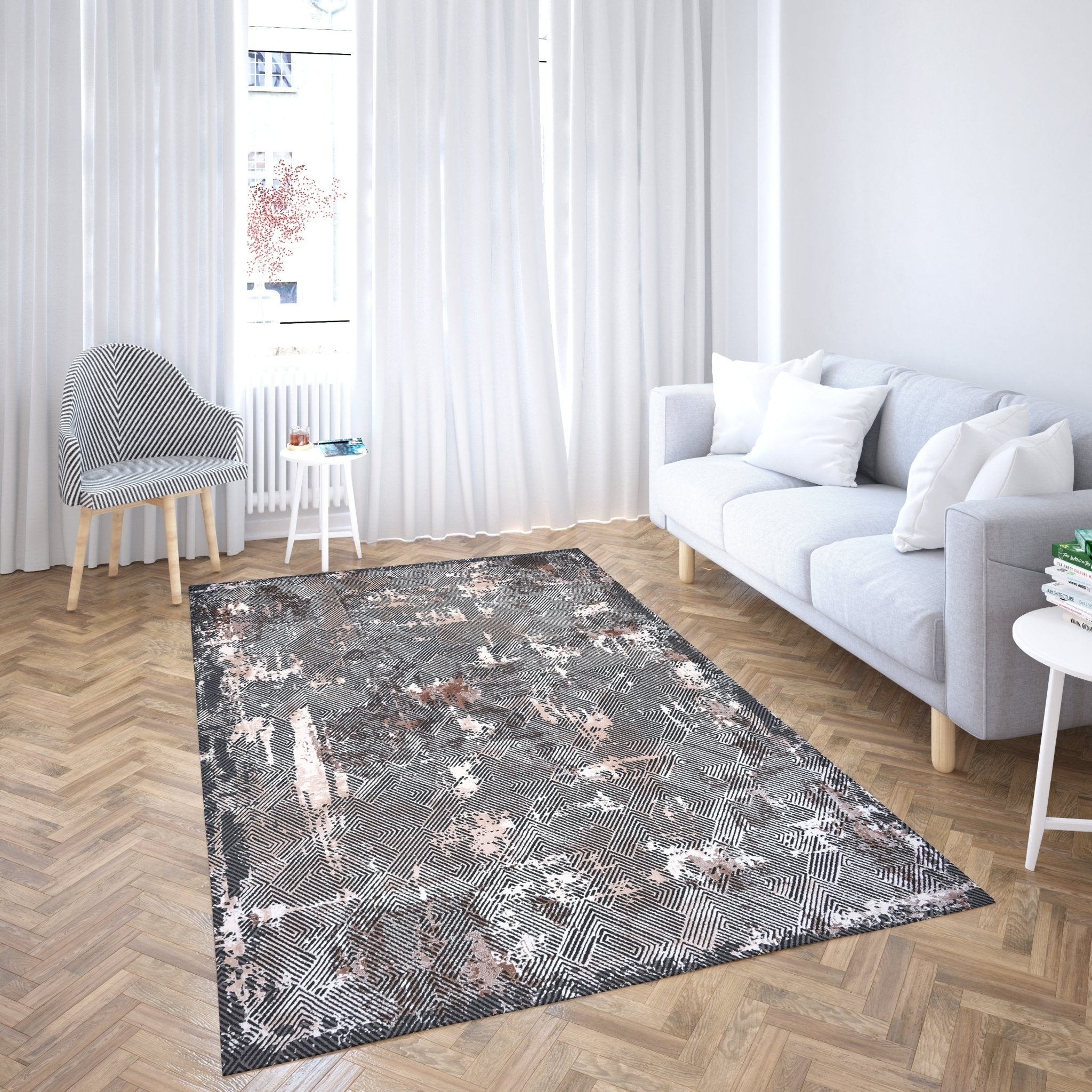 Retro E621A Ant - Vizon Modern Area Rug - Quality Rugs and Furniture