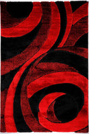 Rio Loop B217 Red - Grey Modern Area Rug - Quality Rugs and Furniture