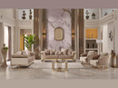 Rixsos Modern Luxury Velvet Sofa Set Cream - Quality Rugs and Furniture