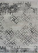 Roma R7632A - White/Black Modern Rug - Quality Rugs and Furniture