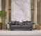 Romance Velvet Modern Luxury Sofa Set Grey Gold