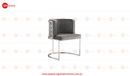 Rose Velvet Modern Stainless Steel Modern Dining Chair Grey Silver - Quality Rugs and Furniture