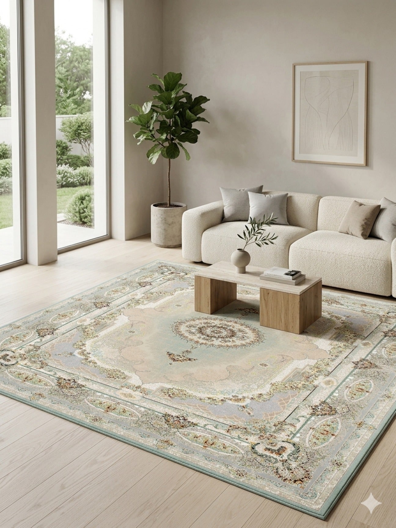 Salar Traditional Persian Area Rug Blue - Quality Rugs and Furniture