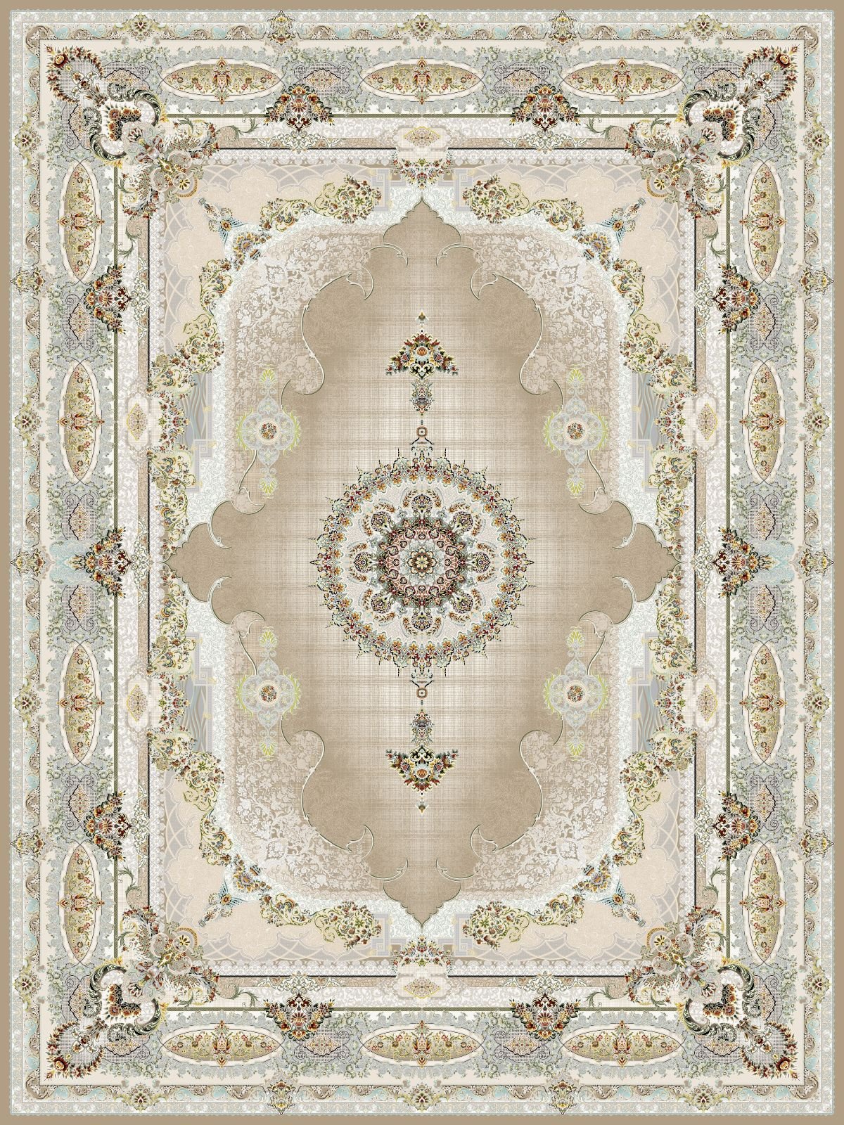 Salar Traditional Persian Area Rug Nescafe - Quality Rugs and Furniture