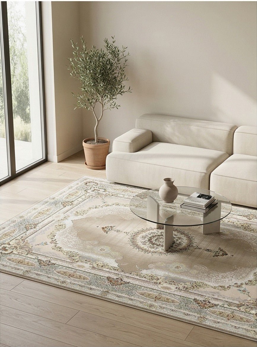 Salar Traditional Persian Area Rug Nescafe - Quality Rugs and Furniture