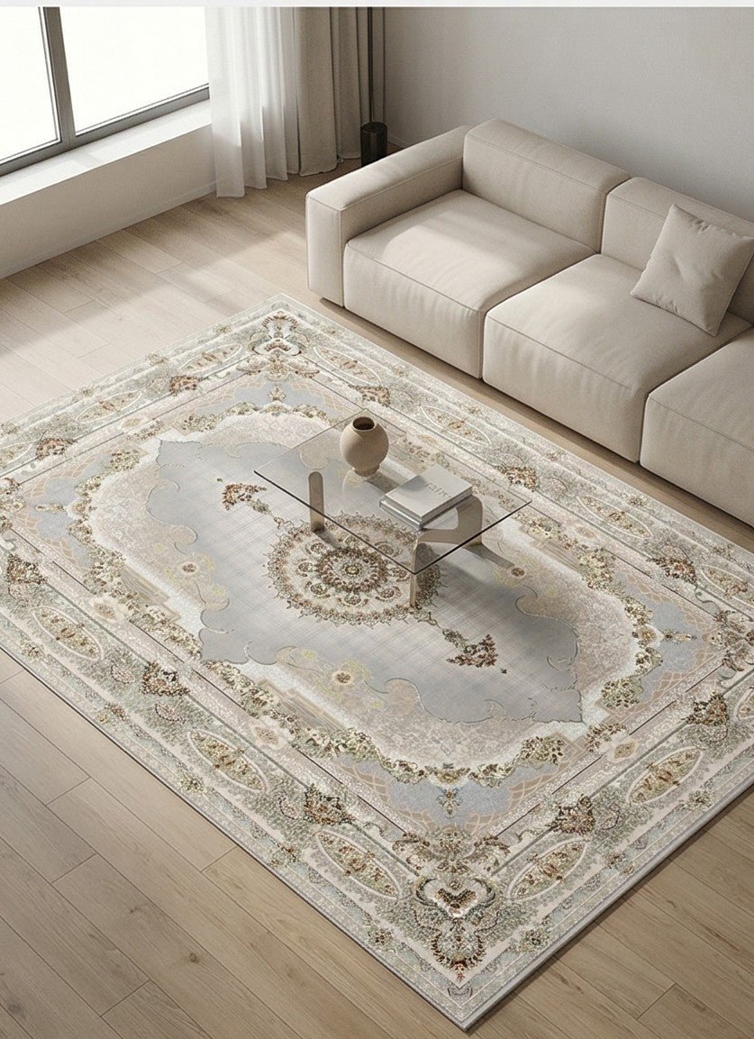 Salar Traditional Persian Area Rug Silver - Quality Rugs and Furniture