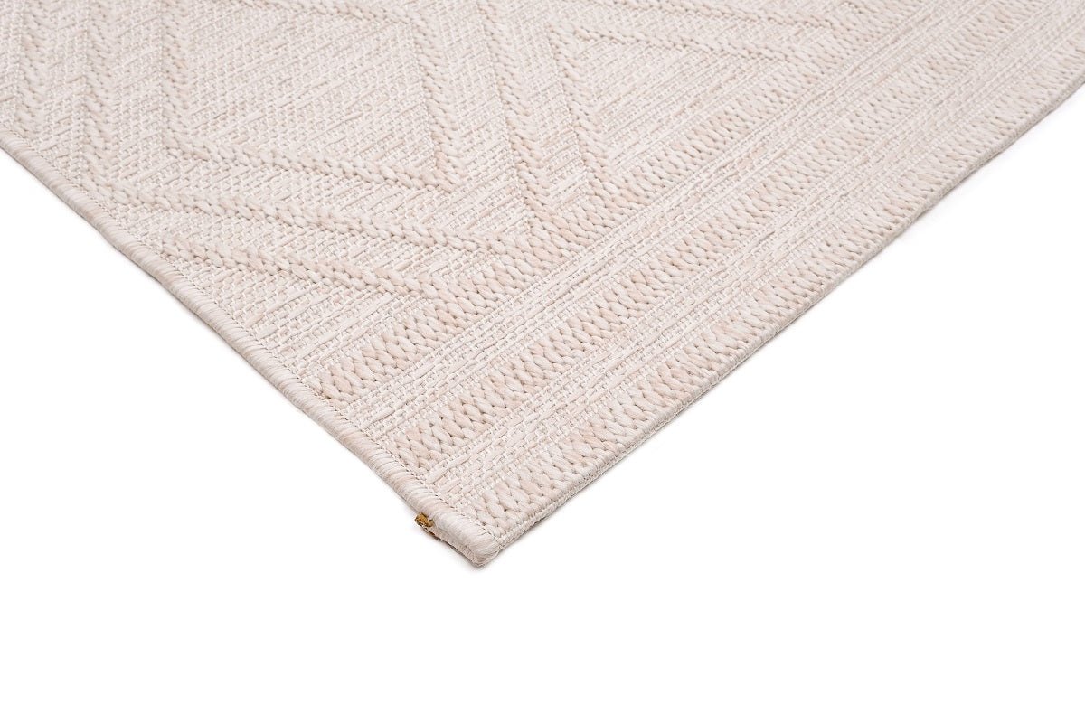 Sandra E7215 Cream Modern Area Rug For Living Room, Bedroom - Quality Rugs and Furniture