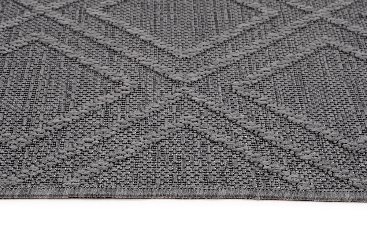 Sandra E7215 D.Grey Modern Area Rug For Living Room, Bedroom - Quality Rugs and Furniture