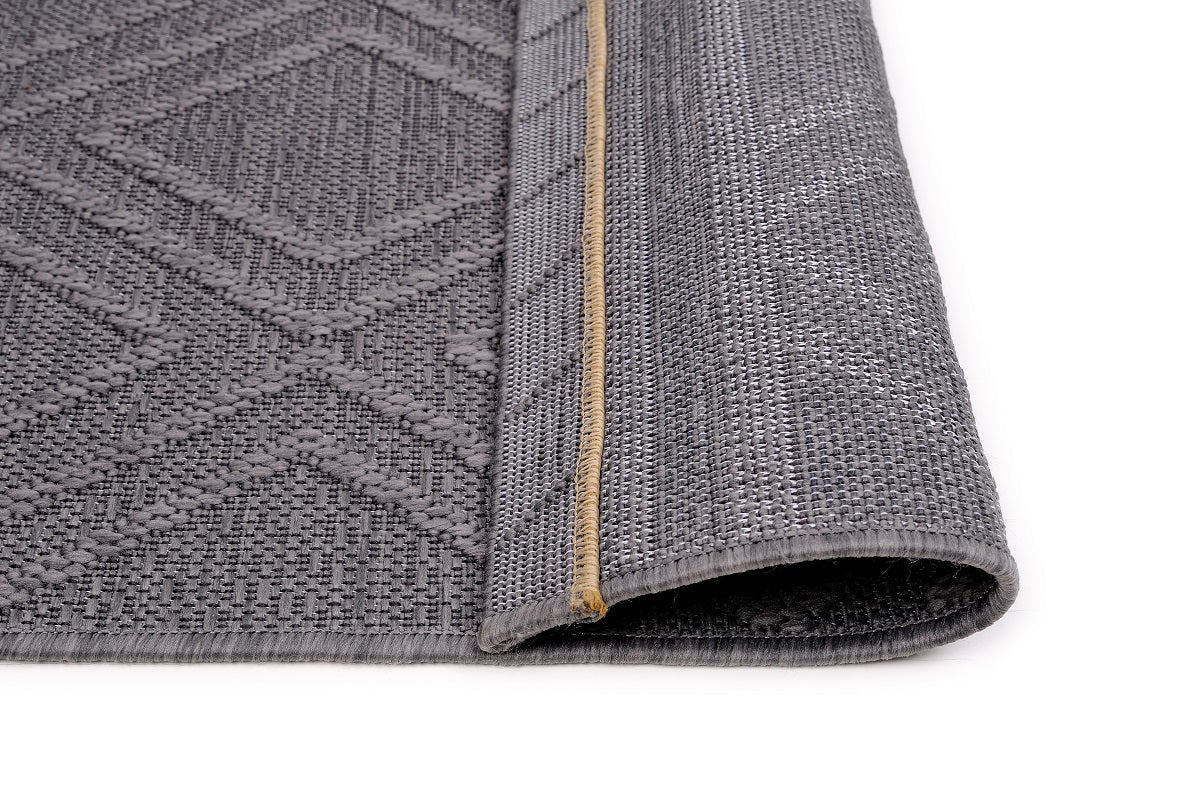 Sandra E7215 D.Grey Modern Area Rug For Living Room, Bedroom - Quality Rugs and Furniture