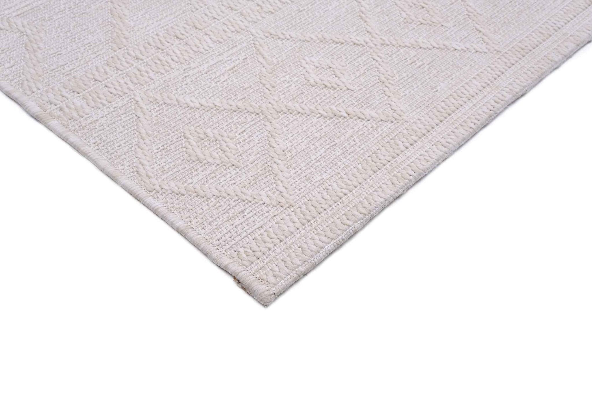 Sandra E7219 Cream Modern Area Rug For Living Room, Bedroom - Quality Rugs and Furniture
