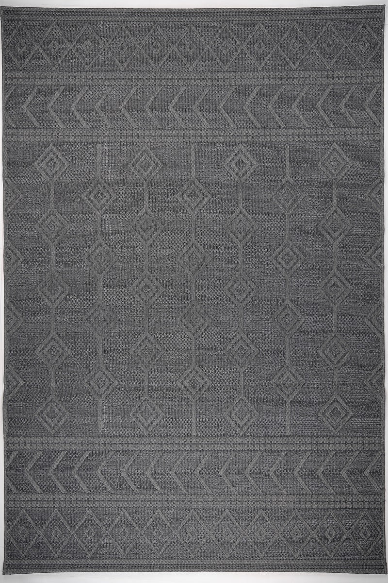 Sandra E7219 D.Grey Modern Area Rug For Living Room, Bedroom - Quality Rugs and Furniture