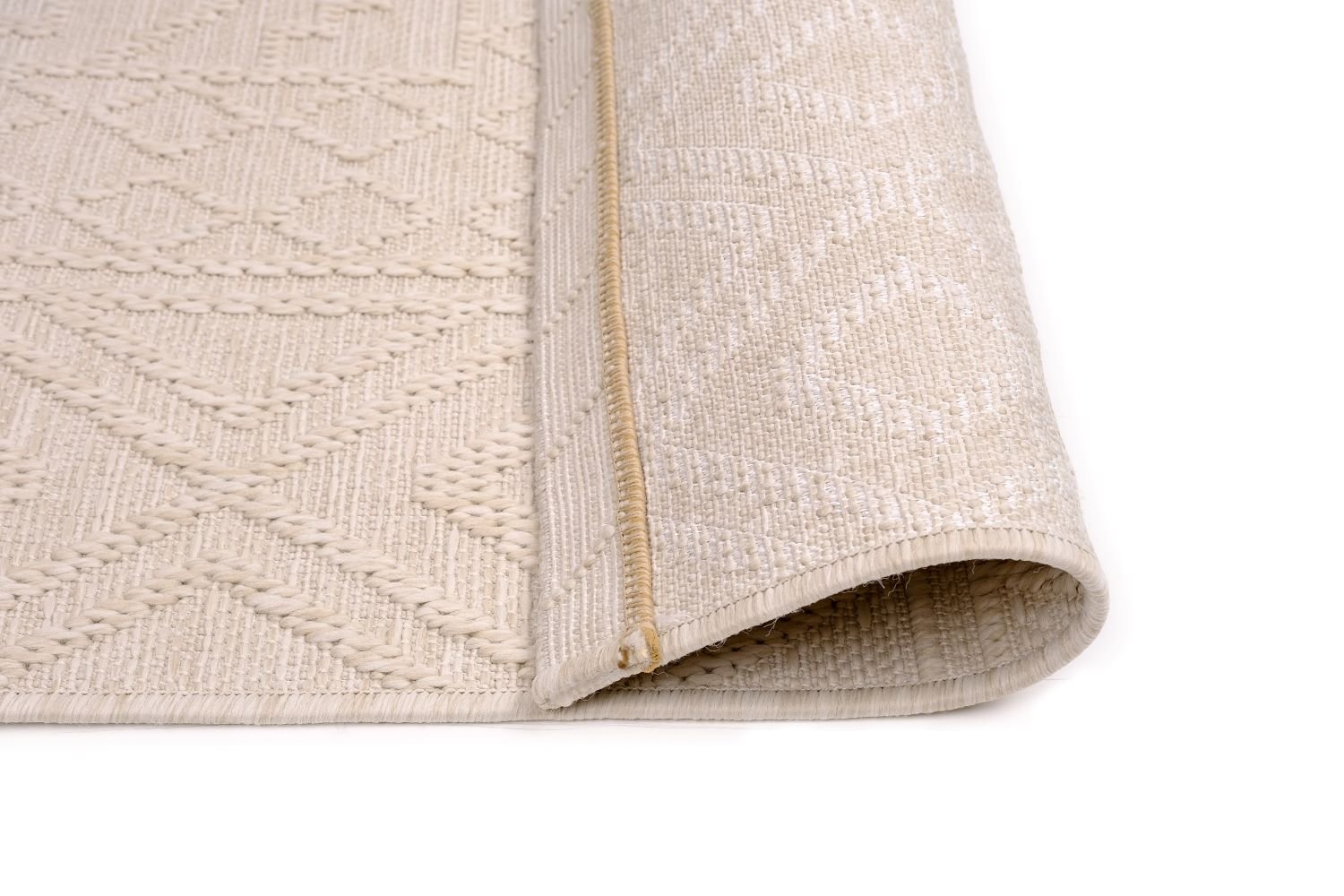 Sandra E7220 Cream Modern Area Rug For Living Room, Bedroom - Quality Rugs and Furniture