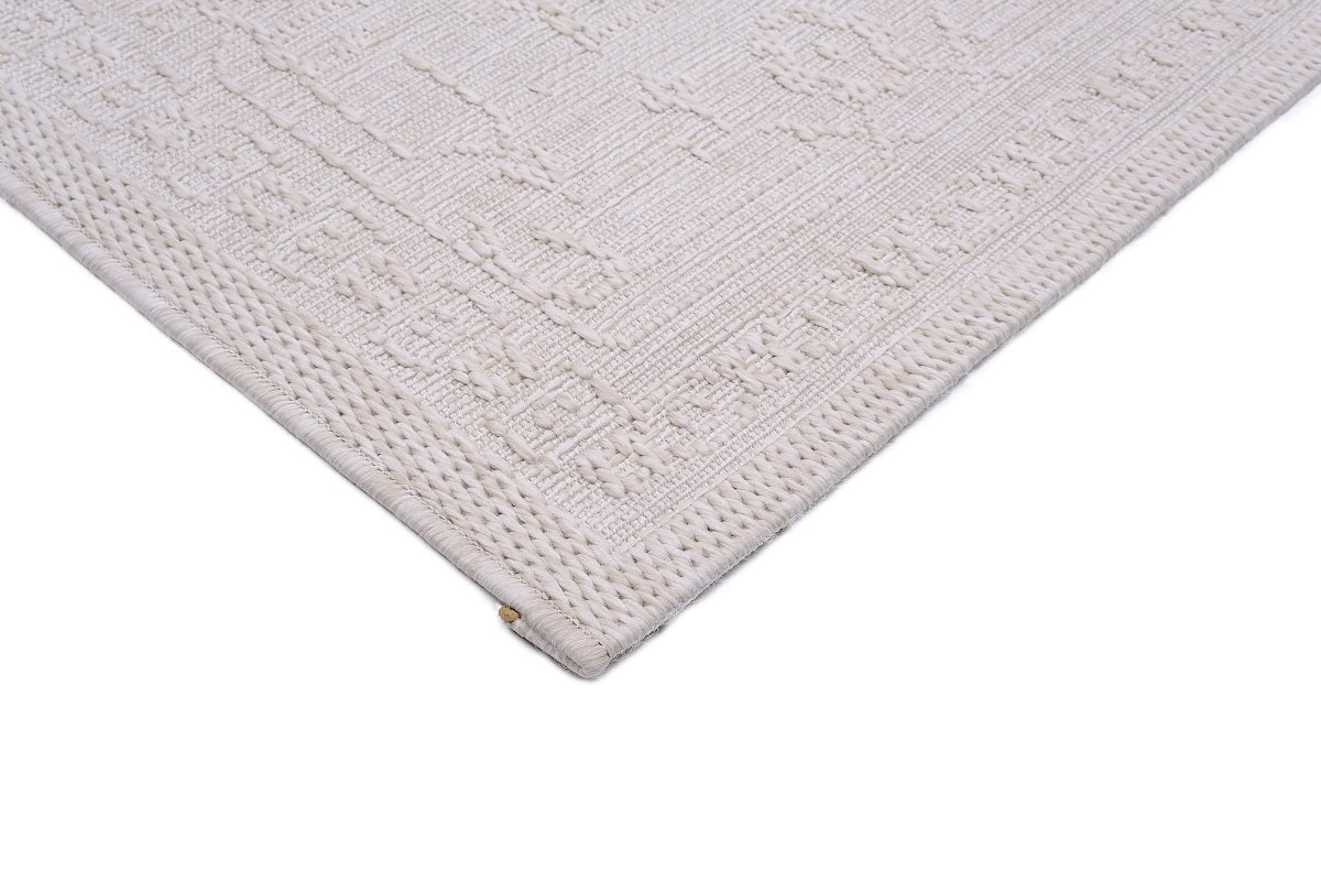 Sandra E7223 Cream Modern Area Rug For Living Room, Bedroom - Quality Rugs and Furniture