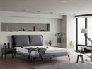 Latex King Bedroom Suite Luxury Modern Bed + Mattress + 2 Bed Side Table