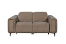 Silva Modern Dual Electric Recliner Fabric Sofa Set Chocolate - Quality Rugs and Furniture