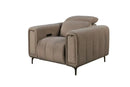Silva Modern Dual Electric Recliner Fabric Sofa Set Chocolate - Quality Rugs and Furniture