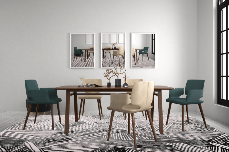 Sofia 3575A Grey / Light Grey Modern Area Rug - Quality Rugs and Furniture