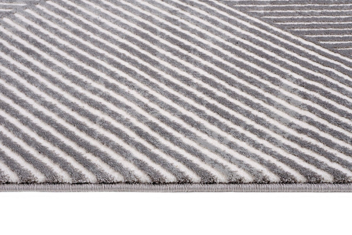 Sofia 7494B Grey / Light Grey Modern Area Rug - Quality Rugs and Furniture
