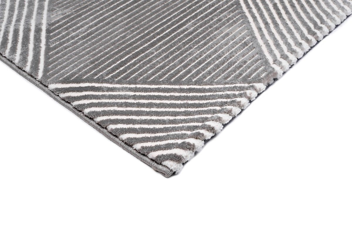 Sofia 7494B Grey / Light Grey Modern Area Rug - Quality Rugs and Furniture